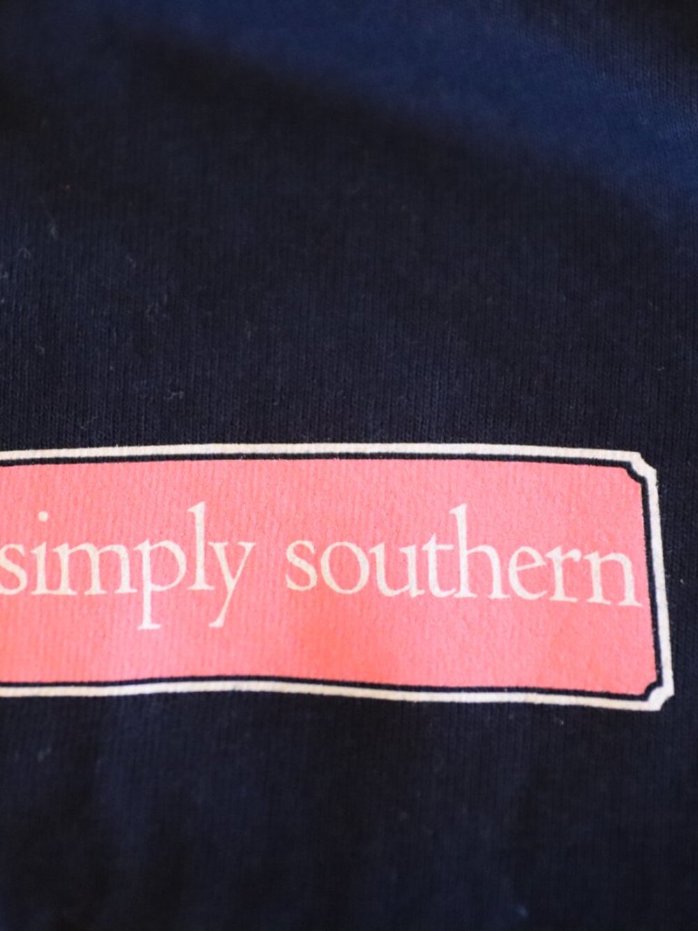 Simply Southern Long Sleeve Blue 100% Cotton Tee Pursuit of Preppiness Jeep - Picture 4 of 16